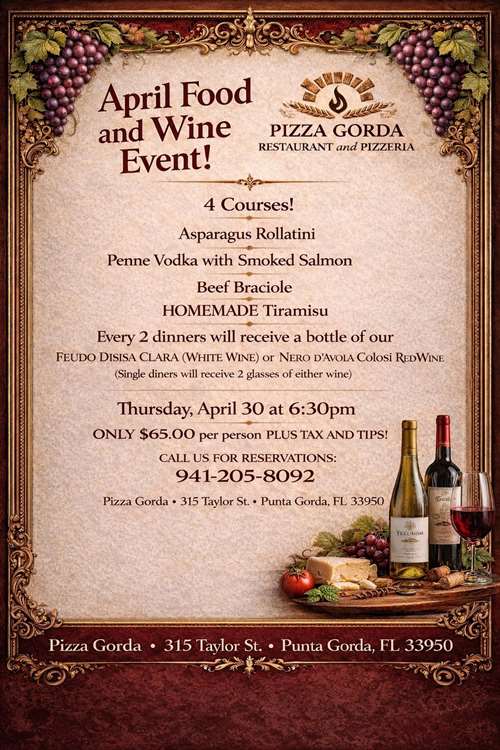 April Wine and Food Event